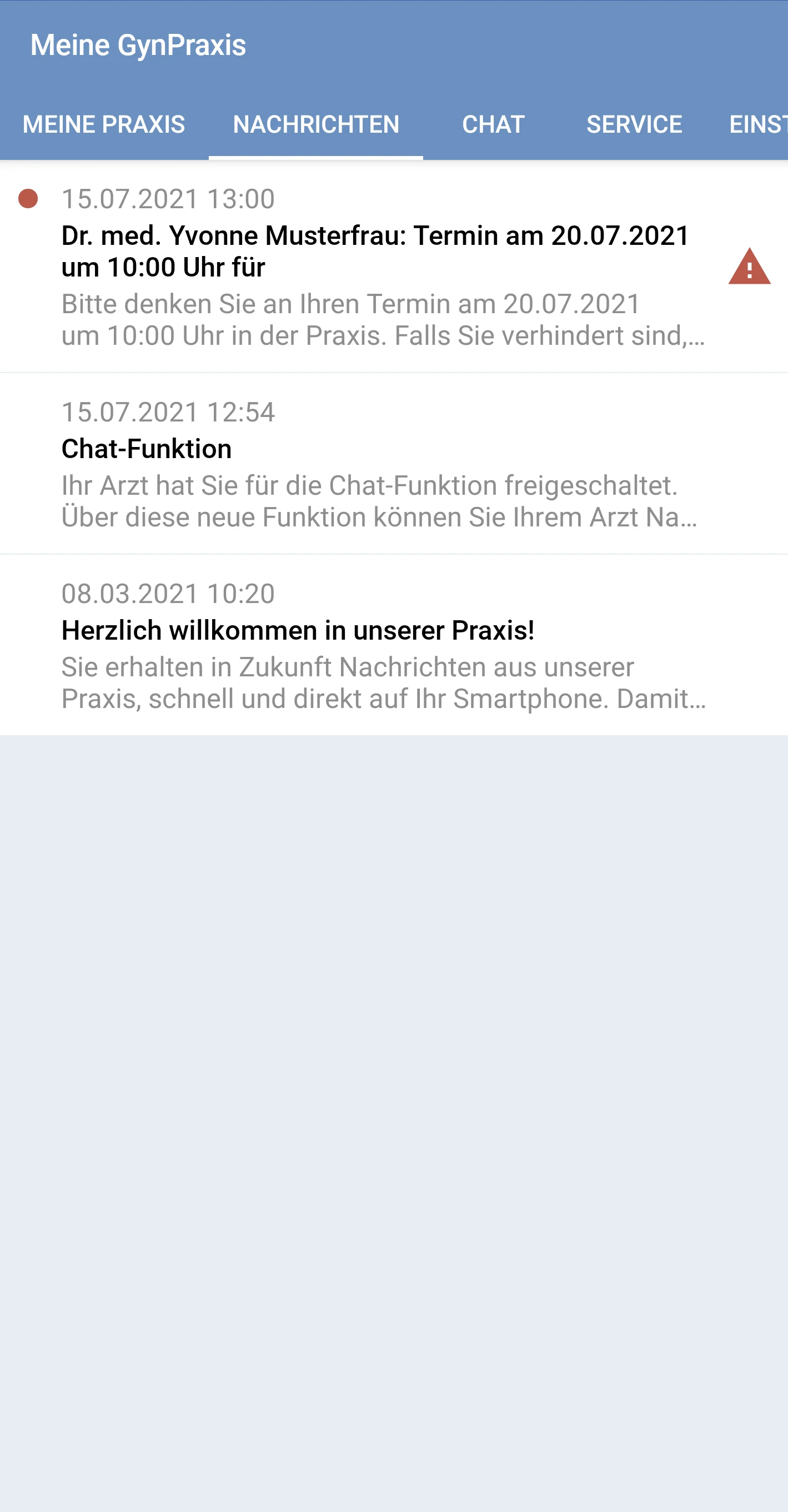 PraxisApp - Meine GynPraxis screenshot